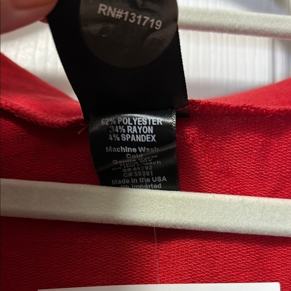 Agnes & Dora Long Red Cardigan with Pockets NWT - Picture 3 of 6